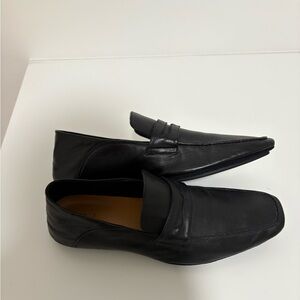 Cole Haan Men's Black Grand Penny Leather Loafers